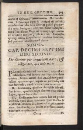 Summa. Cap. Decimi Septimi. - Decimi Noni.