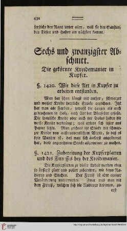 Sechs und zwanzigster Abschnitt