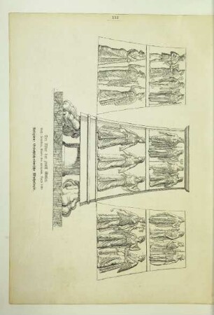 Der Altar der zwölf Götter. [Religion: Griechisch-römische Mythologie.]