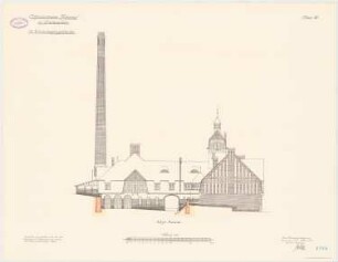 Offiziersheim Taunus, Falkenstein Wirtschaftsgebäude: Aufriss Westansicht 1:100
