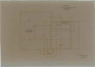 Gsaenger, Gustav; Blaichach / Allgäu (Bayern); Ev. Kirche - Vorprojekt, Emporengeschoss (Grundriss)