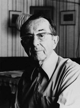 Der Schriftsteller Bruno Apitz, aufgenommen in Berlin-Mitte