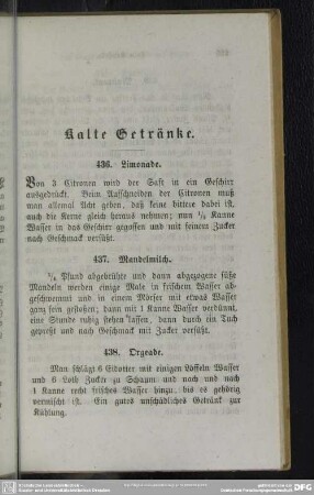 Kalte Getränke
