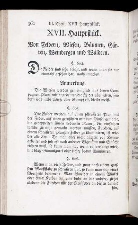 XVII. Hauptstück. Von Felder, Wiesen, Bäumen, Gärten, Weinbergen und Wäldern.