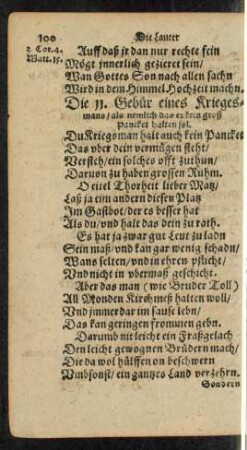 Die 11. Gebür eines Kriegesmans ...