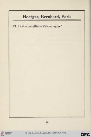 Hoetger, Bernhard, Paris (Nr.43)