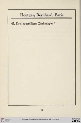 Hoetger, Bernhard, Paris (Nr.43)