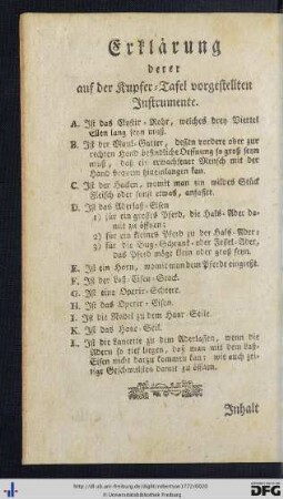 Erklärung.
