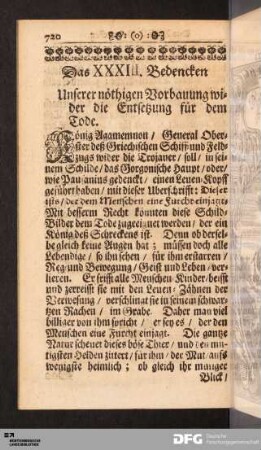 Das XXXIII. Bedencken.