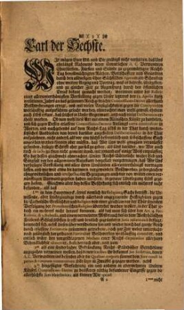 Copia Kayserlichen Rescripts An Die Kayserliche Commission Zu Regenspurg, de Dat. Wien den 14. Febr. 1721. an statt Einer Antwort Auf das von dem Evangelischen Corpore Daselbst gegen das Käyserliche Commissions-Decret Vom 12. April. 1720. Ausgefertigte Vorstellungs-Schreiben