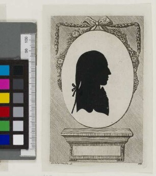 [Bildnis von Jakob Schuback] : [Schattenriss]