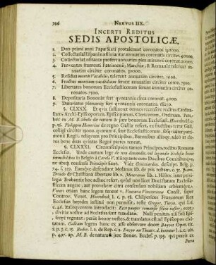 Incerti Reditus Sedis Apostolicæ.