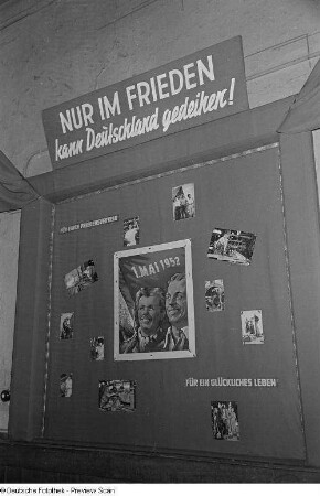 Wandzeitung für den 1. Mai