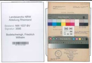 Entnazifizierung Friedrich Wilhelm Von Bodelschwingh , geb. 04.04.1910 (Regierungsrat)