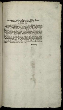Verordnung, welchergestalten man sich bey Feueranmachen in denen Waldungen zu verhalten hat : Zweybrücken den 19ten Julii 1768.