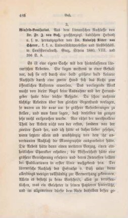 488-489 [Rezension] Buß, Franz Joseph von, Winfrid Bonifacius