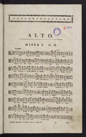 1-13, Missa I. in A. - Missa III. in F.