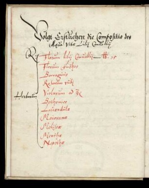 Aqua vitae lilii convallii, dt.