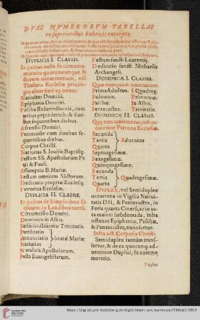 Due Numerorum Tabellae