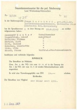 Bernhard, Franz