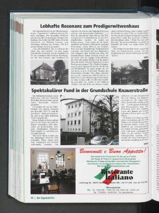 Spektakulärer fund in der Grundschule Knauerstraße