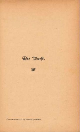 Die Wurst