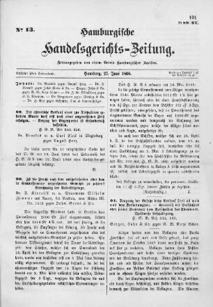 No. 13. 27. Juni 1868