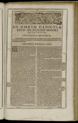 Colloquium Secundum. In quo de Angelorum [...]