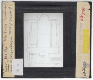 Trier, Basilika / Aula Palatina : Grundriss, Ausgrabungen