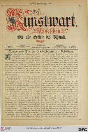 Tempo und Energie des dichterischen Schaffens