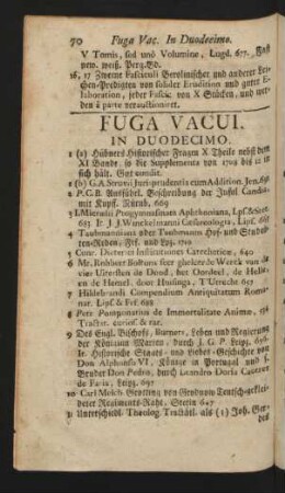Fuga Vacui.