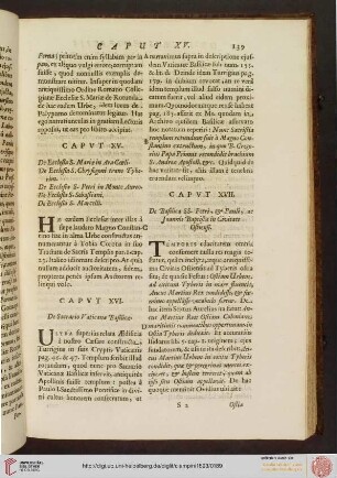 Caput XV, XVI, XVII