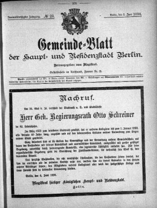 1898,23: No. 23, 5. Juni 1898