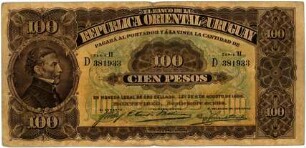 Geldschein, 100 Pesos, 09/1914