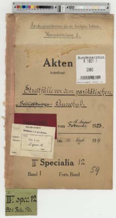 Streitfälle vor dem paritätischen Ausschuß