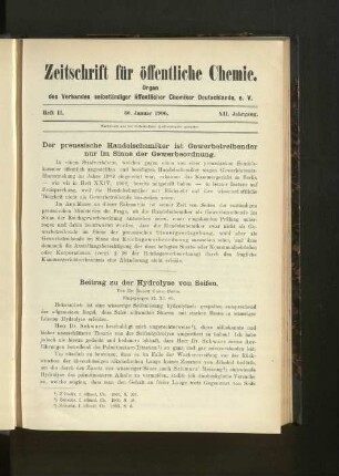 Heft II. 30. Januar 1906.