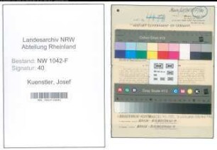 Entnazifizierung Josef Kuenstler , geb. 20.03.1915 (Maurer)