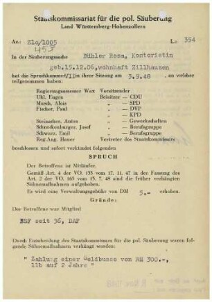 Bühler, Rosa