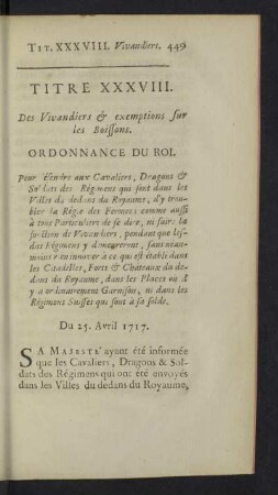 Titre XXXVIII.
