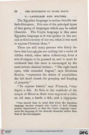 V: Language and writing