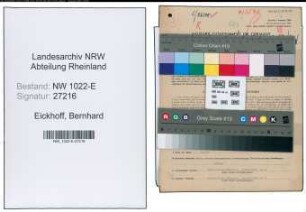 Entnazifizierung Bernhard Eickhoff , geb. 19.01.1907 (Werkmeister)