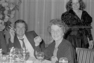Freiburg im Breisgau: Freundschaftsbesuch von Franz Beckenbauer im Colombi-Hotel auf Einladung des BfG