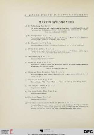 Martin Schongauer (Nr. 446-514)