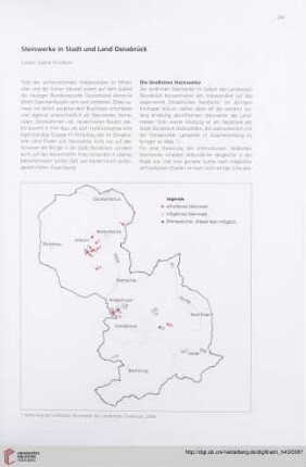 Steinwerke in Stadt und Land Osnabrück