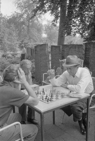 Schachspiel im Stadtgarten