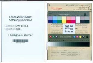 Entnazifizierung Werner Frielinghaus , geb. 08.10.1901 ()
