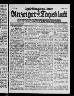 Bad Oeynhausener Anzeiger und Tageblatt. 1912-1934