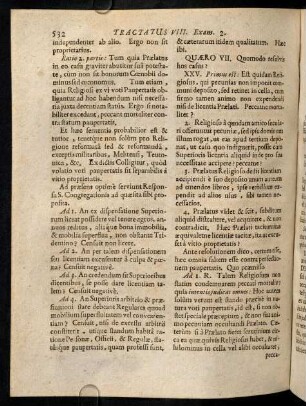 532-542, XXV. Primus est: est quidam Religiosus, qui ...