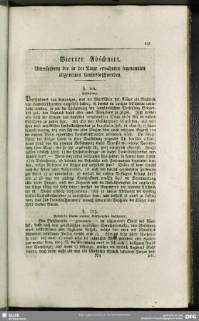 Vierter Abschnitt. Untersuchung der in der Klage erwähnten sogenannten allgemeinen Landesbeschwerden