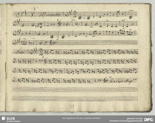 8. Haydn, Joseph, Quartette, Hob III:7 <2. Menuett>